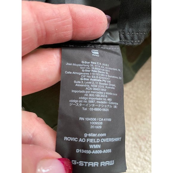G-Star Rovic Aop Field Overshirt Size Small - Picture 7 of 10